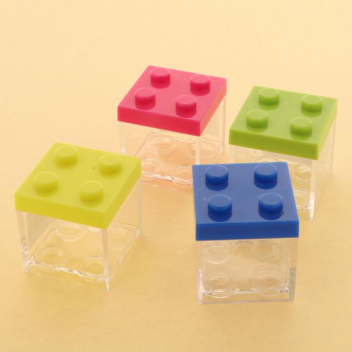 Bomboniere battesimo, cubo lego